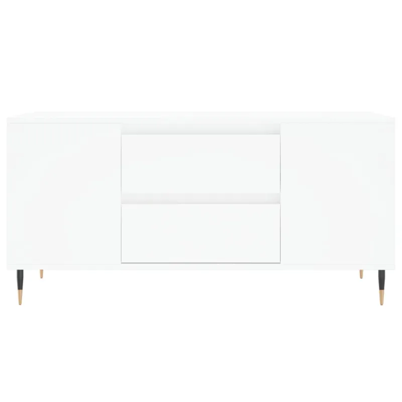 Kavos staliukas, baltas, 102x44,5x50cm, apdirbta mediena