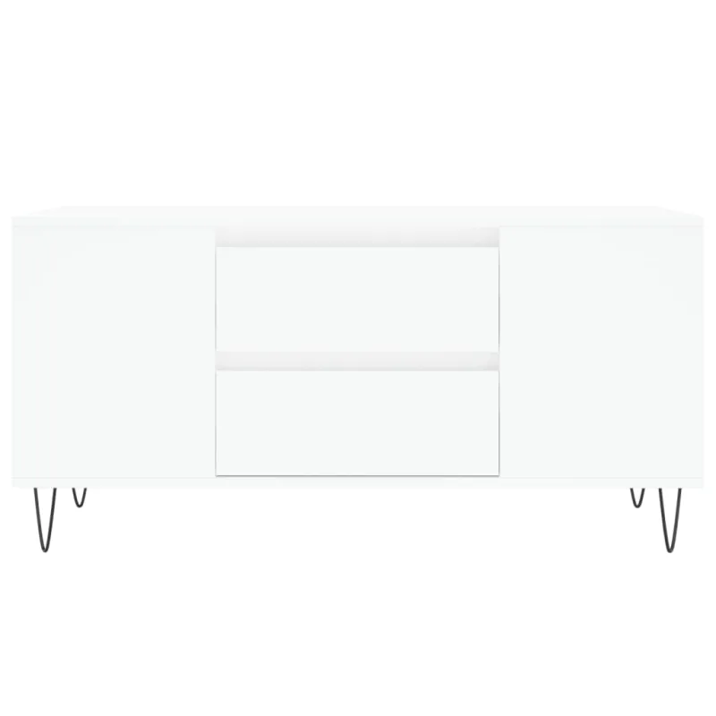 Kavos staliukas, baltas, 102x44,5x50cm, apdirbta mediena