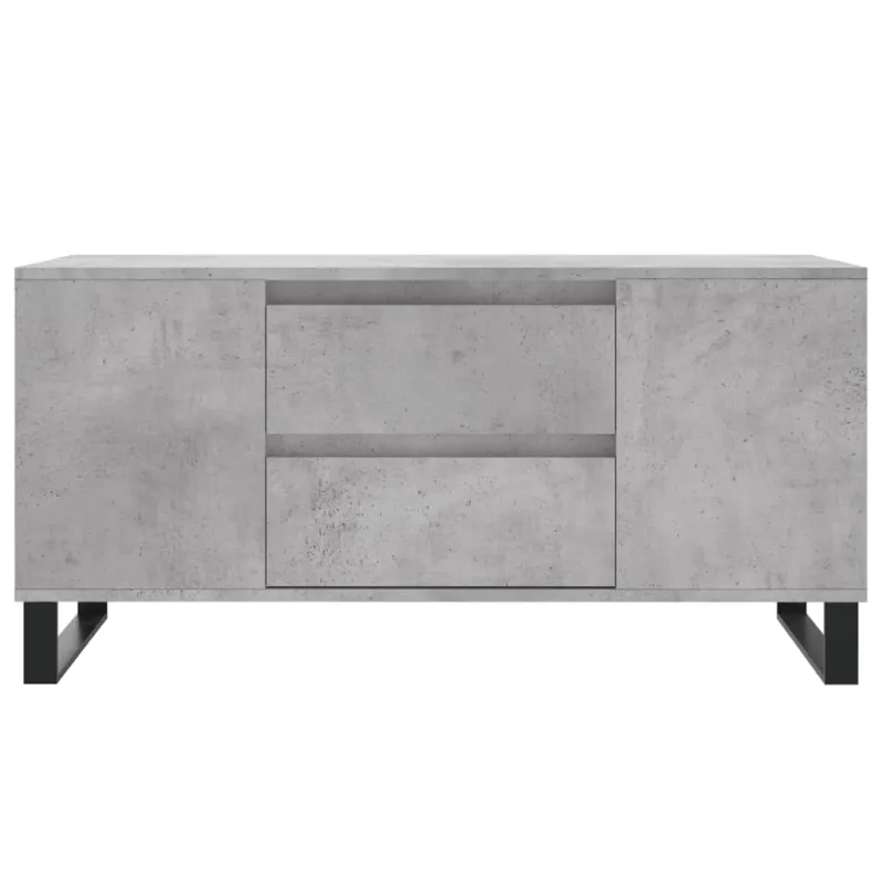 Kavos staliukas, betono pilkas, 102x44,5x50cm, apdirbta mediena