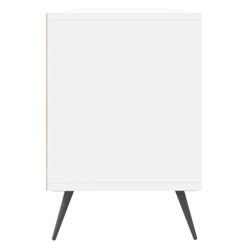 Televizoriaus spintelė, balta, 150x30x44,5cm, apdirbta mediena