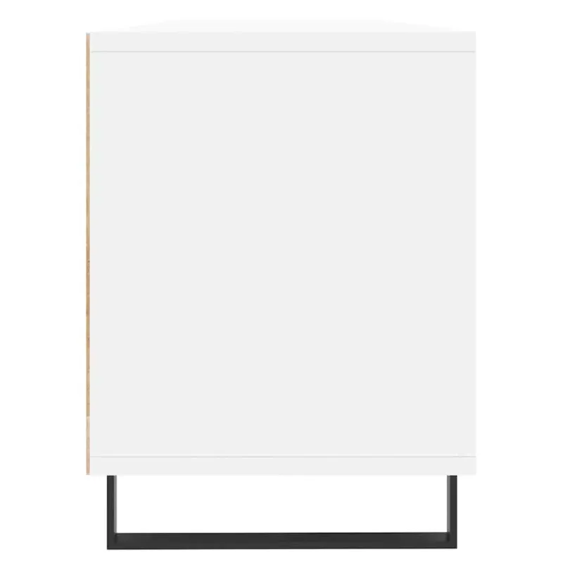 Televizoriaus spintelė, balta, 150x30x44,5cm, apdirbta mediena