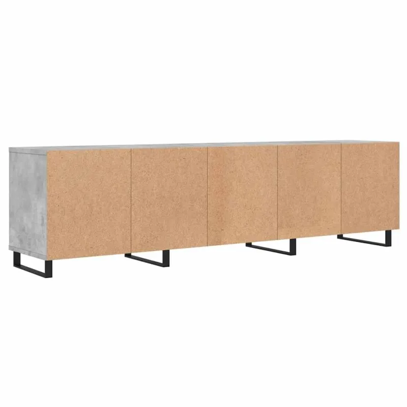 Televizoriaus spintelė, betono pilka, 150x30x44,5cm, mediena