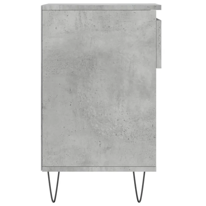 Spintelė batams, betono pilka, 102x36x60cm, apdirbta mediena
