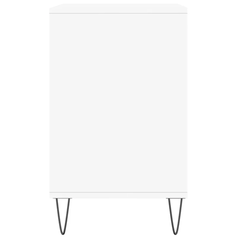 Spintelė batams, baltos spalvos, 102x36x60cm, apdirbta mediena