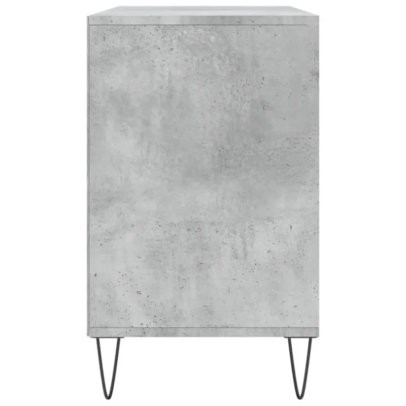 Spintelė batams, betono pilka, 102x36x60cm, apdirbta mediena