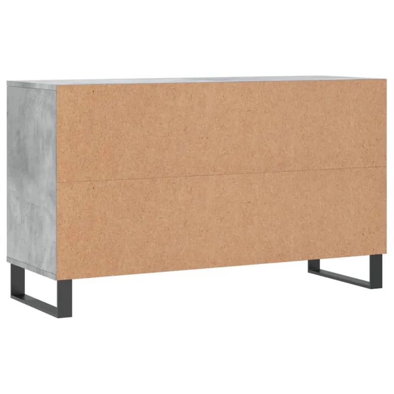 Spintelė batams, betono pilka, 102x36x60cm, apdirbta mediena