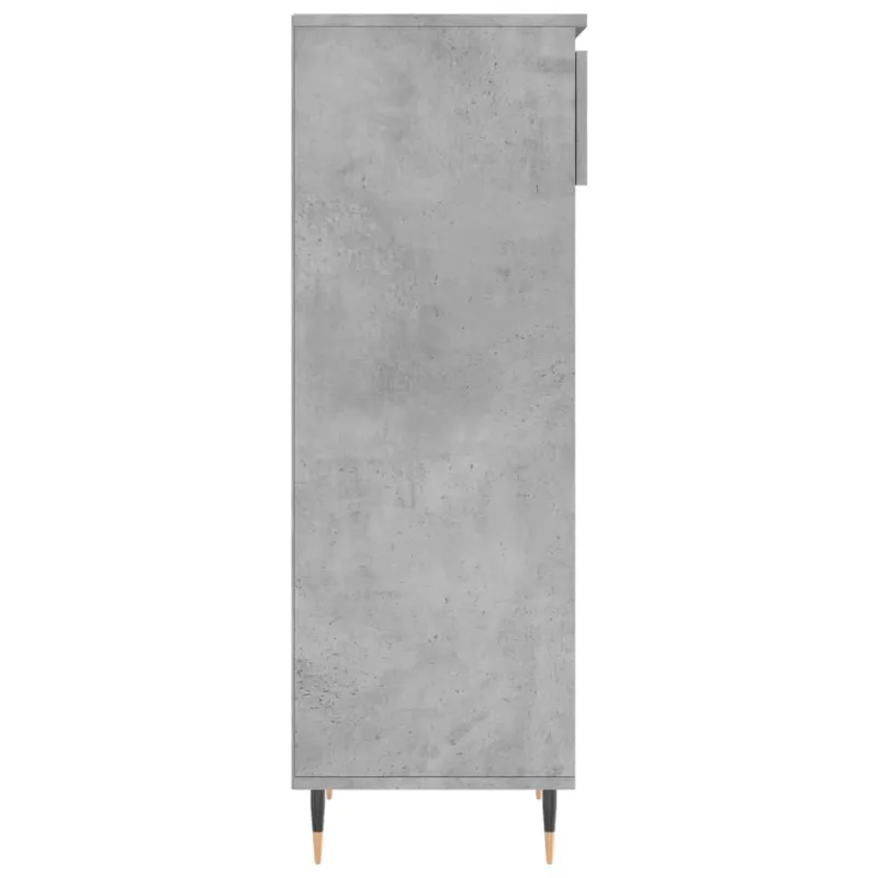 Spintelė batams, betono pilka, 40x36x105cm, apdirbta mediena
