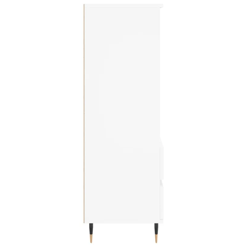 Komoda, baltos spalvos, 40x36x110cm, apdirbta mediena