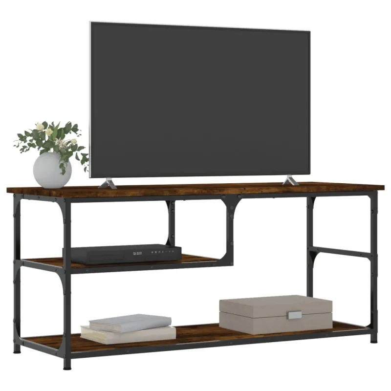 TV spintelė, dūminio ąžuolo, 103x38x46,5cm, mediena/plienas