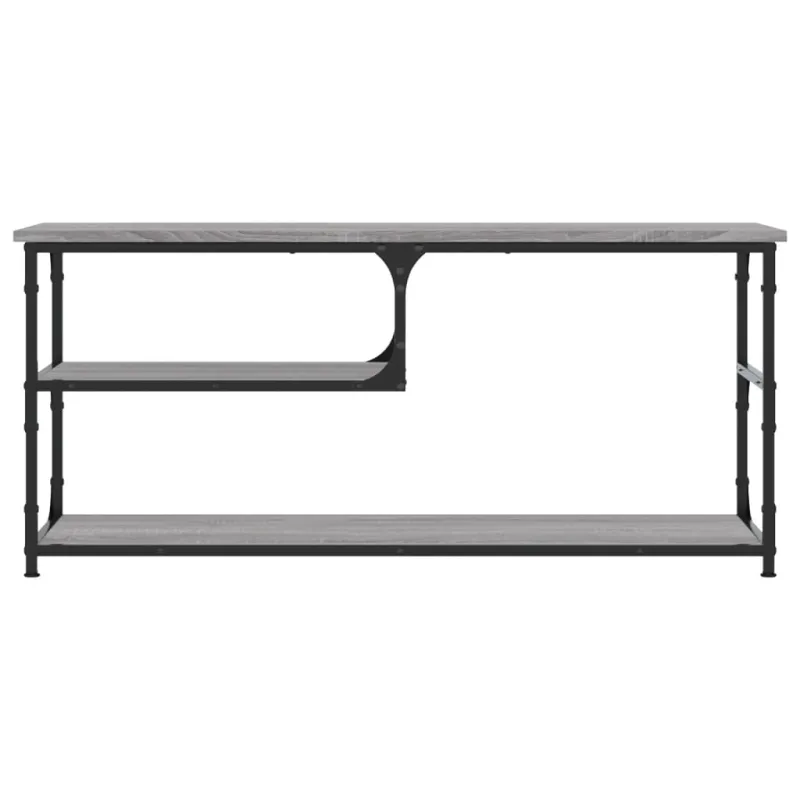 TV spintelė, pilka ąžuolo, 103x38x46,5cm, mediena/plienas