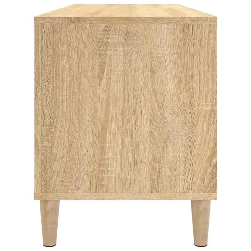 Vinilinių plokštelių spintelė, ąžuolo, 100x38x48cm, mediena