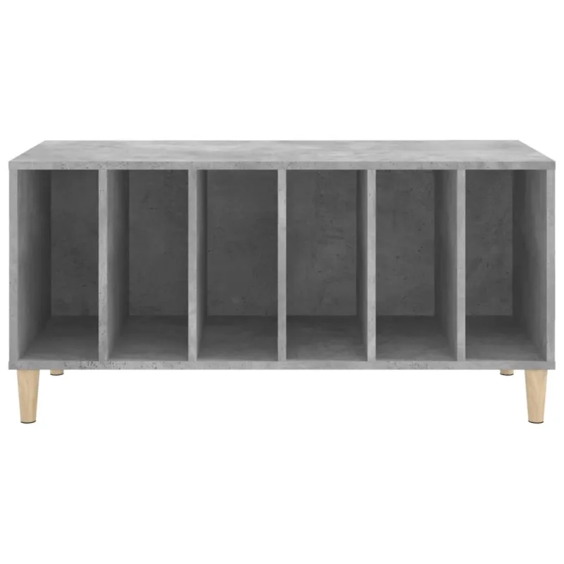 Vinilinių plokštelių spintelė, betono, 100x38x48cm, mediena