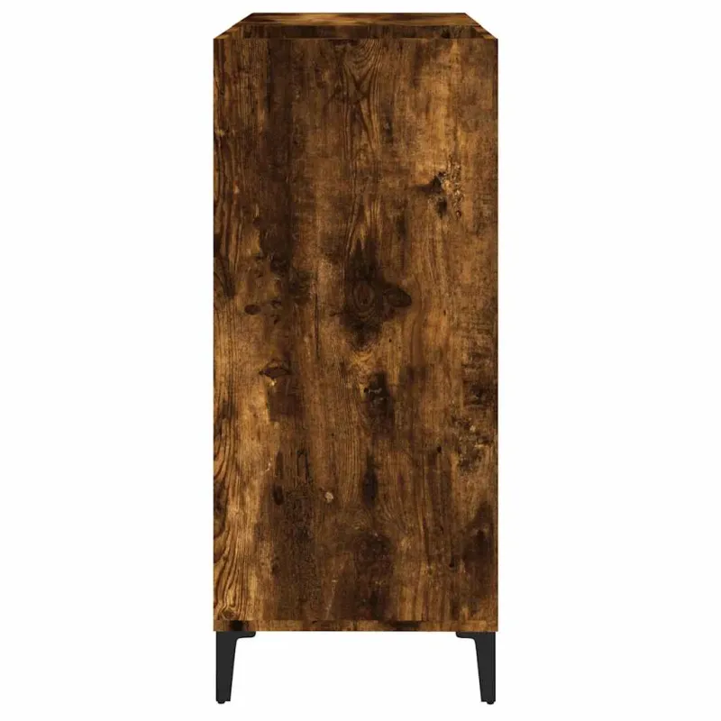 Vinilinių plokštelių spintelė, dūminė, 84,5x38x89cm, mediena