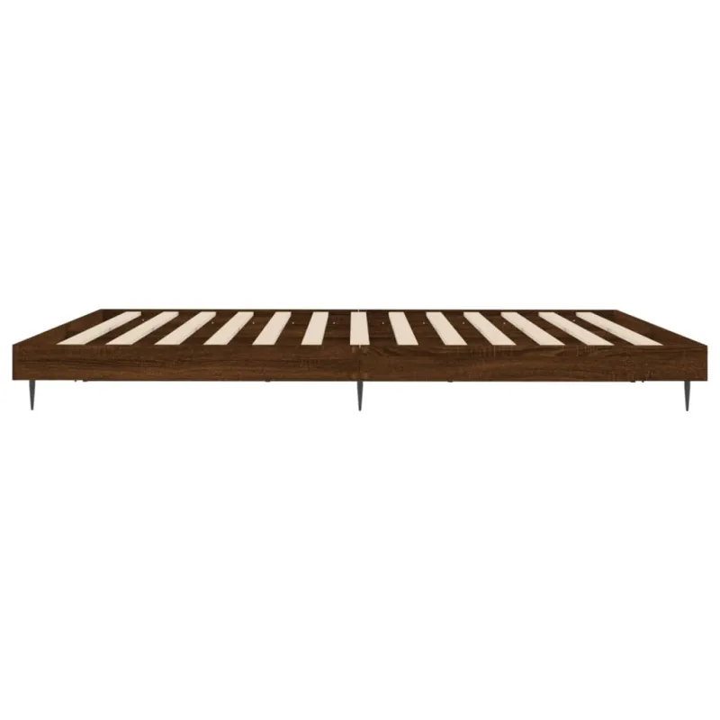 lovos rėmas be čiužinio rudas ąžuolas 200x200 cm