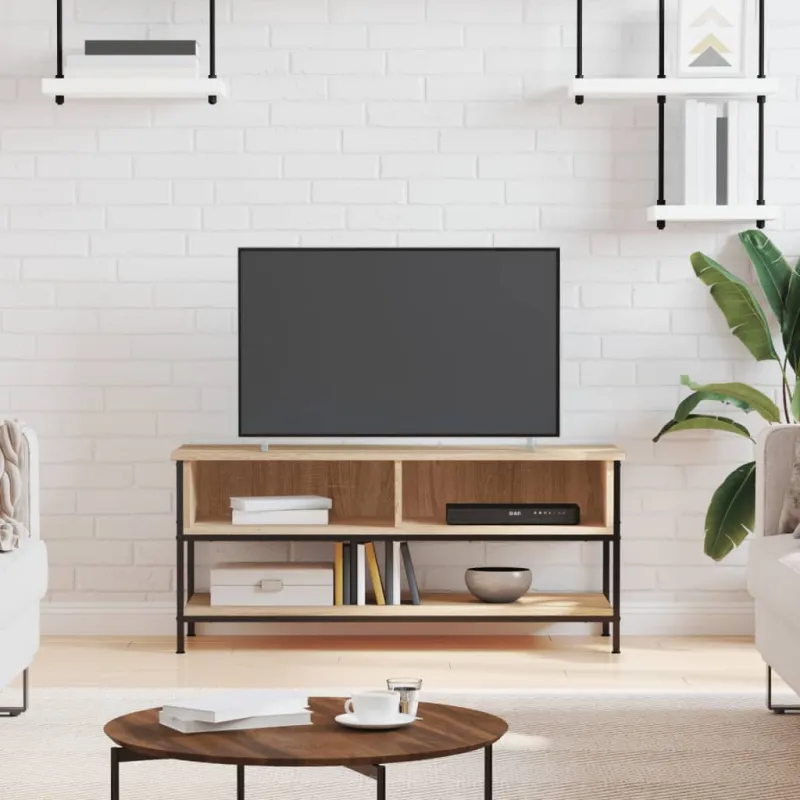 TV spintelė, sonoma ąžuolo spalvos, 100x35x45 cm, inžinerinė mediena