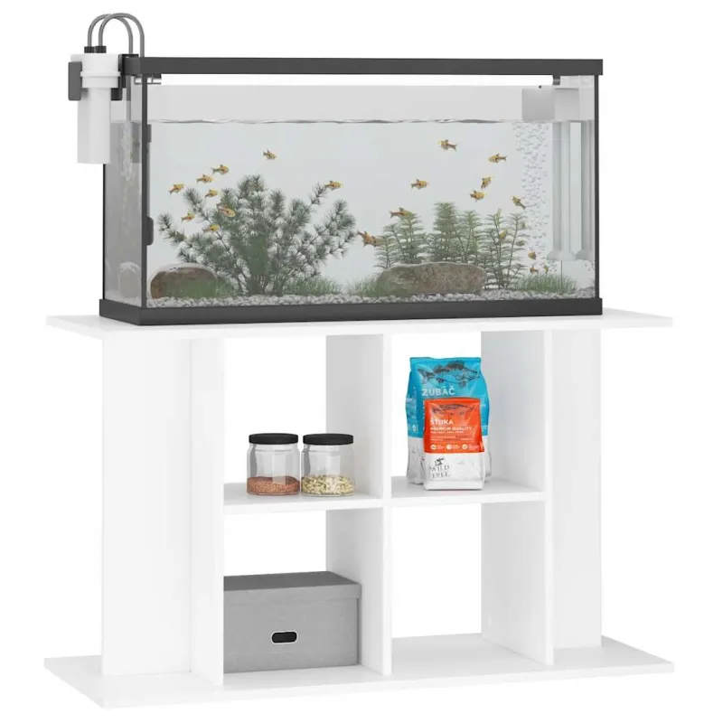 Akvariumo stovas, baltos spalvos, 100x40x60cm, apdirbta mediena