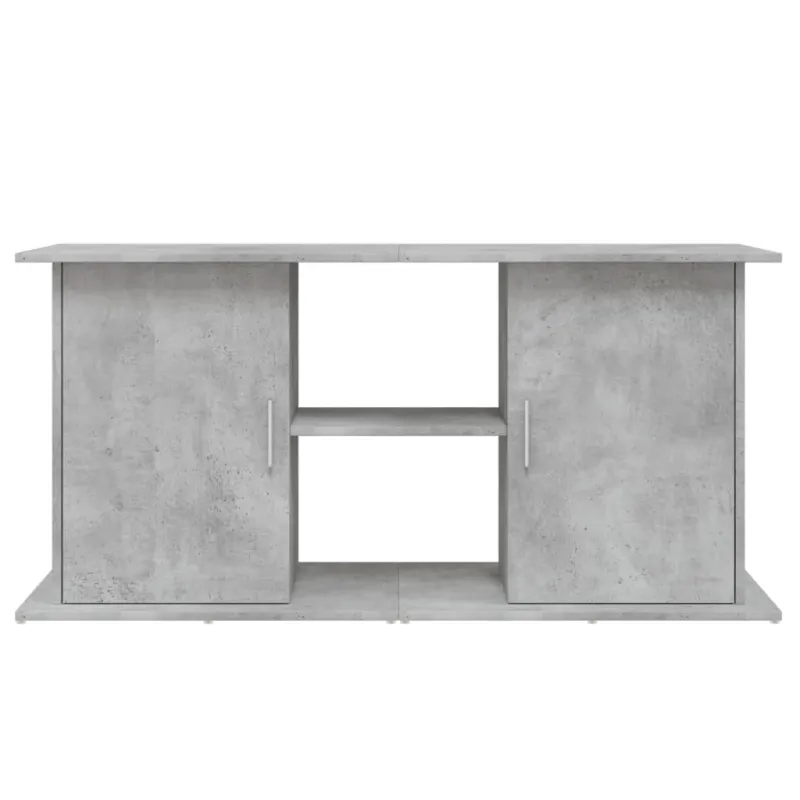 Akvariumo stovas, betono pilkas, 121x41x58cm, inžinerinė mediena