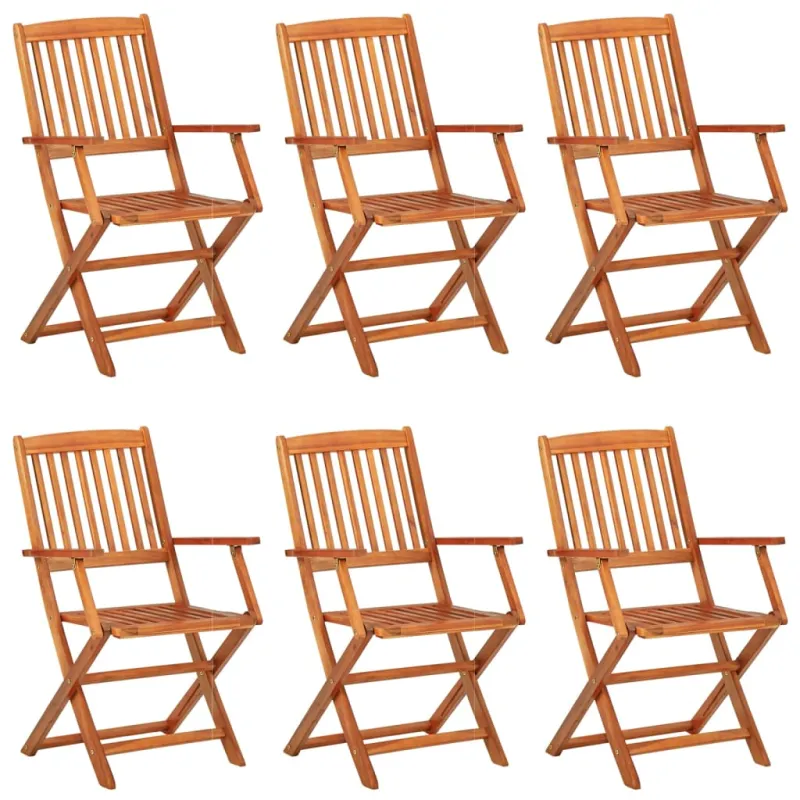 Sodo ruokailusetti, 7 osaa, 180x90x75 cm, akaasia