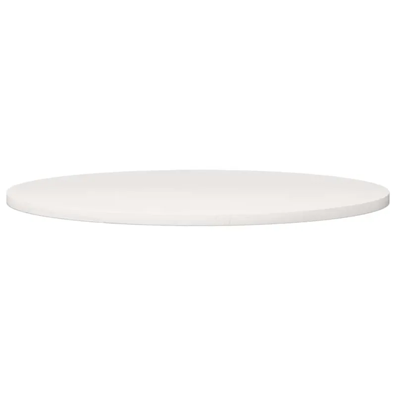 Stalviršis, baltas, 90x3cm, pušies medienos masyvas, apskritas