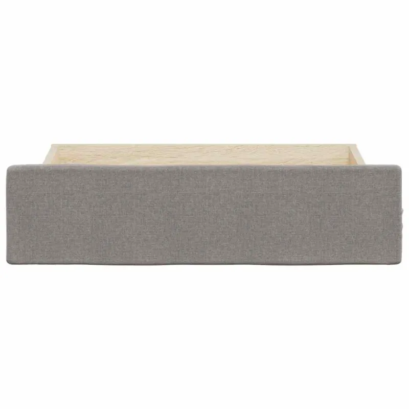 Stalčiai po lova, 2vnt., taupe, apdirbta mediena ir audinys