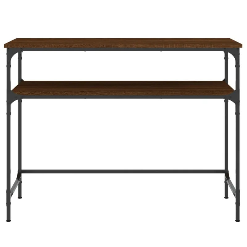 Konsolinis staliukas, rudas ąžuolo, 100x35,5x75cm, mediena