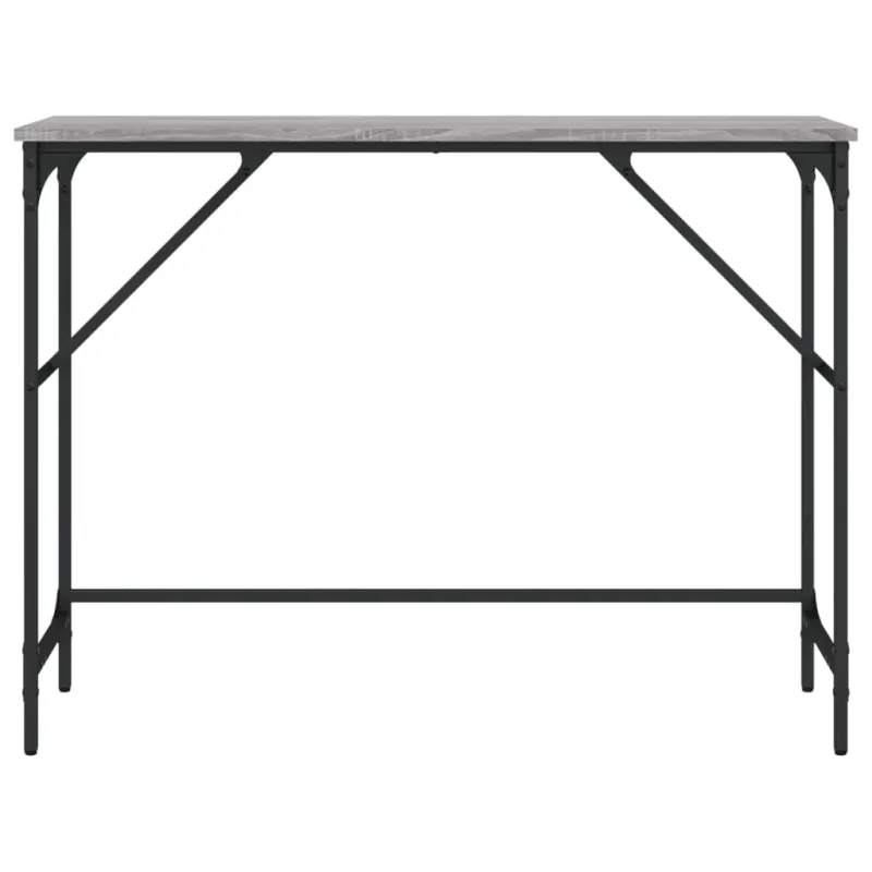 Konsolinis staliukas, pilkas ąžuolo, 100x32x75cm, mediena
