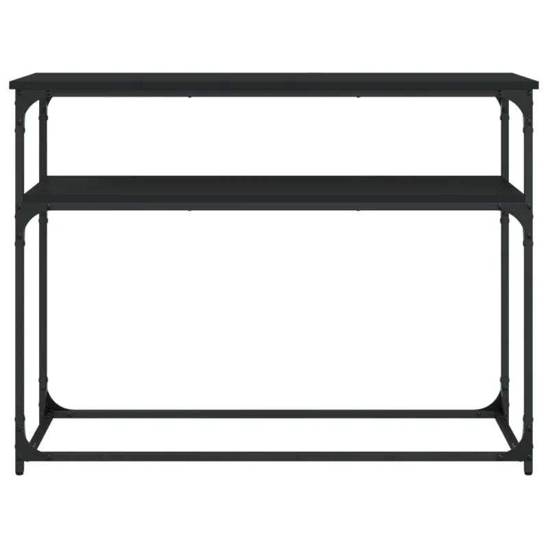Konsolinis staliukas, juodas, 100x35,5x75cm, apdirbta mediena