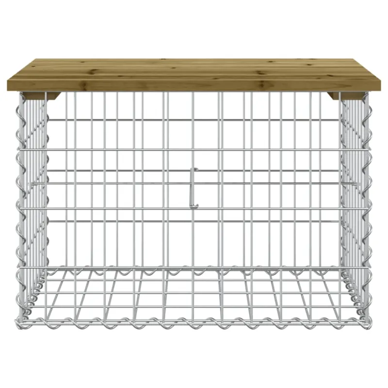 Sodo suoliukas, 63x44x42cm, impregnuota pušis, gabiono dizaino