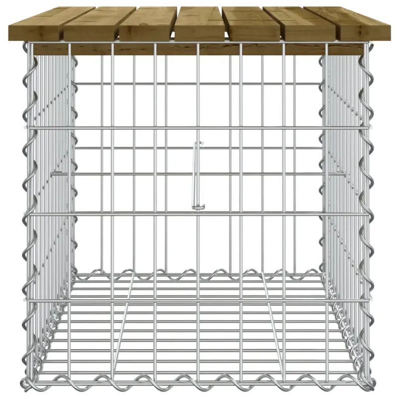 Sodo suoliukas, 63x44x42cm, impregnuota pušis, gabiono dizaino