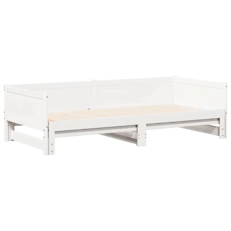 Ištraukiama dienos lova Balta 203,5 x 184 x 56,5 cm