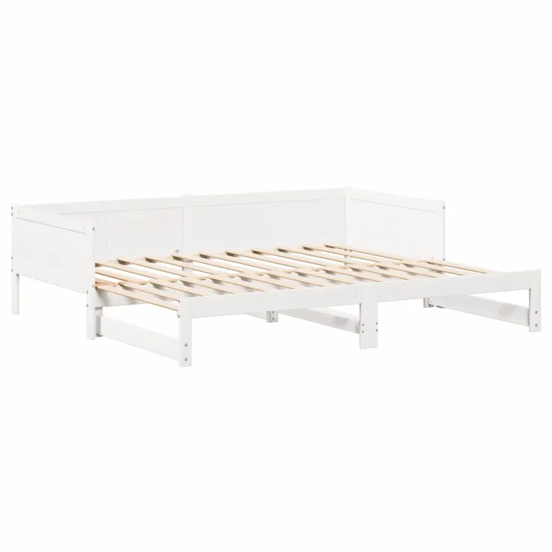Ištraukiama dienos lova Balta 203,5 x 184 x 56,5 cm