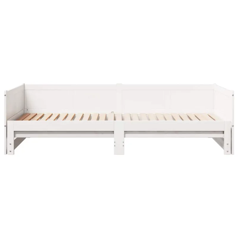 Ištraukiama dienos lova Balta 203,5 x 184 x 56,5 cm