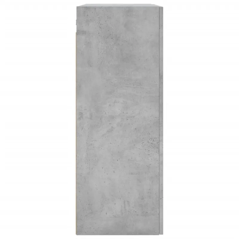 Prie sienos montuojama spintelė, betono, 69,5x34x90cm, mediena
