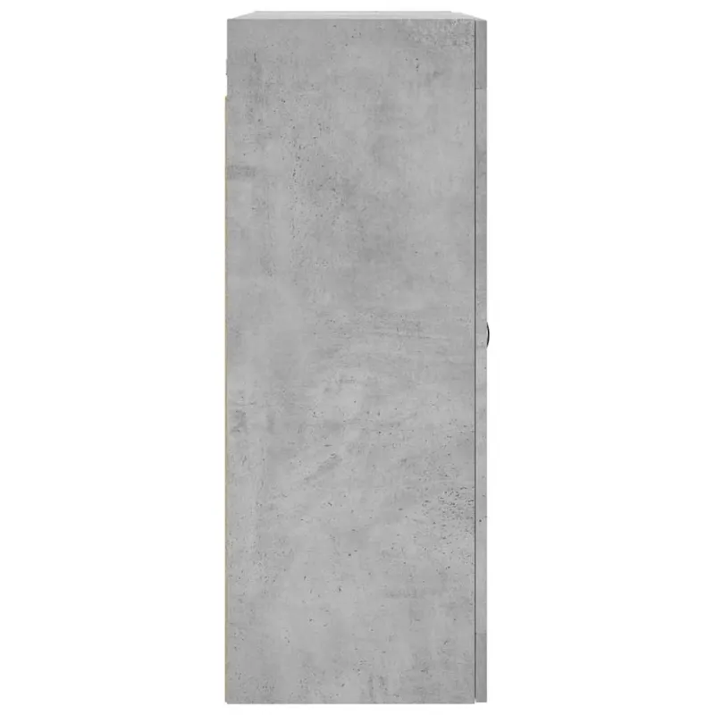 Prie sienos montuojama spintelė, betono, 69,5x34x90cm, mediena