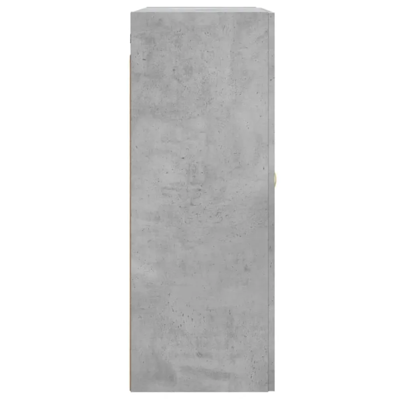 Prie sienos montuojama spintelė, betono, 69,5x34x90cm, mediena