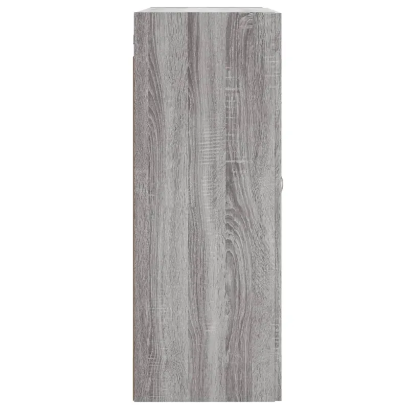 Prie sienos montuojama spintelė, pilka, 69,5x34x90cm, mediena
