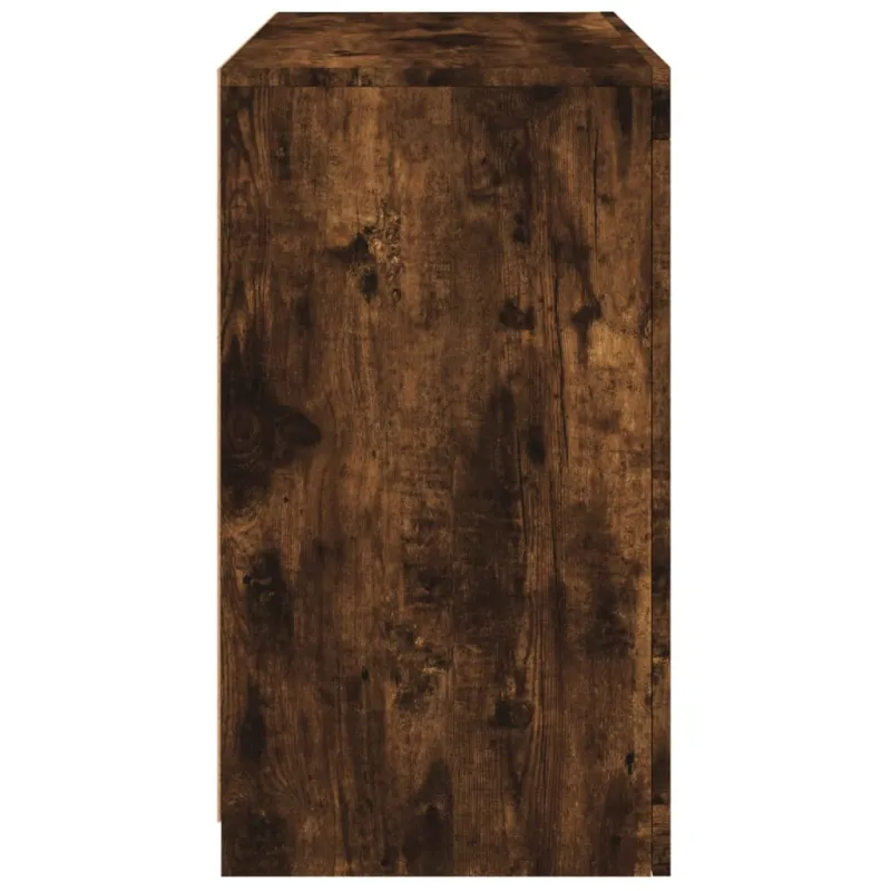 Šoninė spintelė su LED lemputėmis, dūminio ąžuolo, 60,5x37x67cm