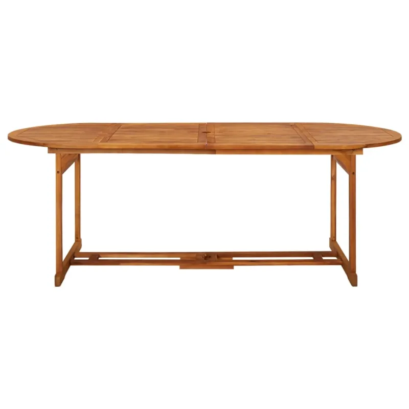 Sodo ruokailukokonaisuus, 11 osaa, 220x90x75 cm, akaasia
