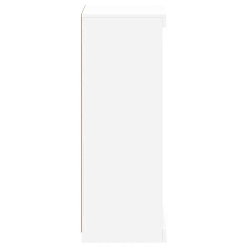 Šoninė spintelė su LED lemputėmis, baltos spalvos, 41x37x100cm