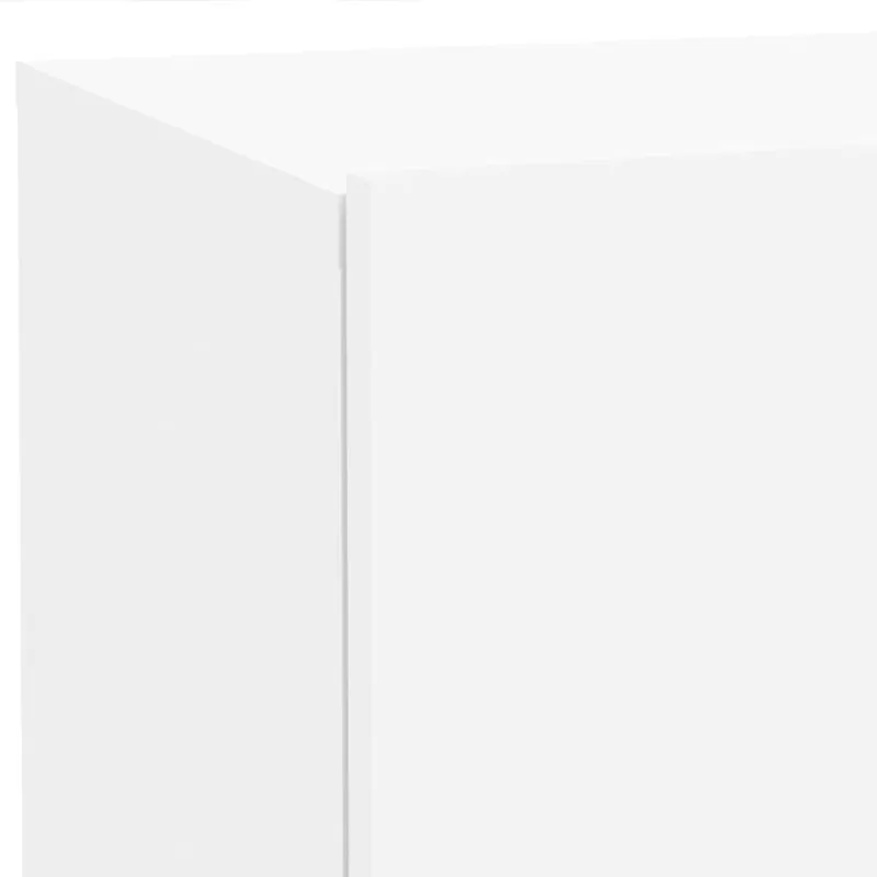Naktinė spintelė su LED lemputėmis, balta, 70x36x40,5cm