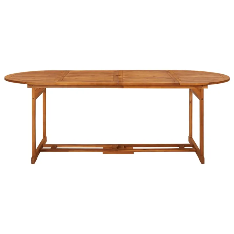 Sodo ruokailukokonaisuus, 9 osaa, 220x90x75 cm, akaasia