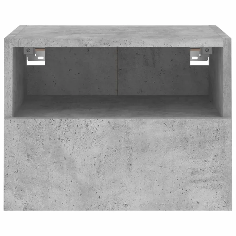 Sieninės TV spintelės, 2vnt., betono, 40x30x30cm, mediena