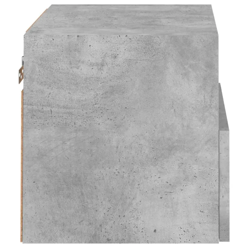 Sieninės TV spintelės, 2vnt., betono, 40x30x30cm, mediena