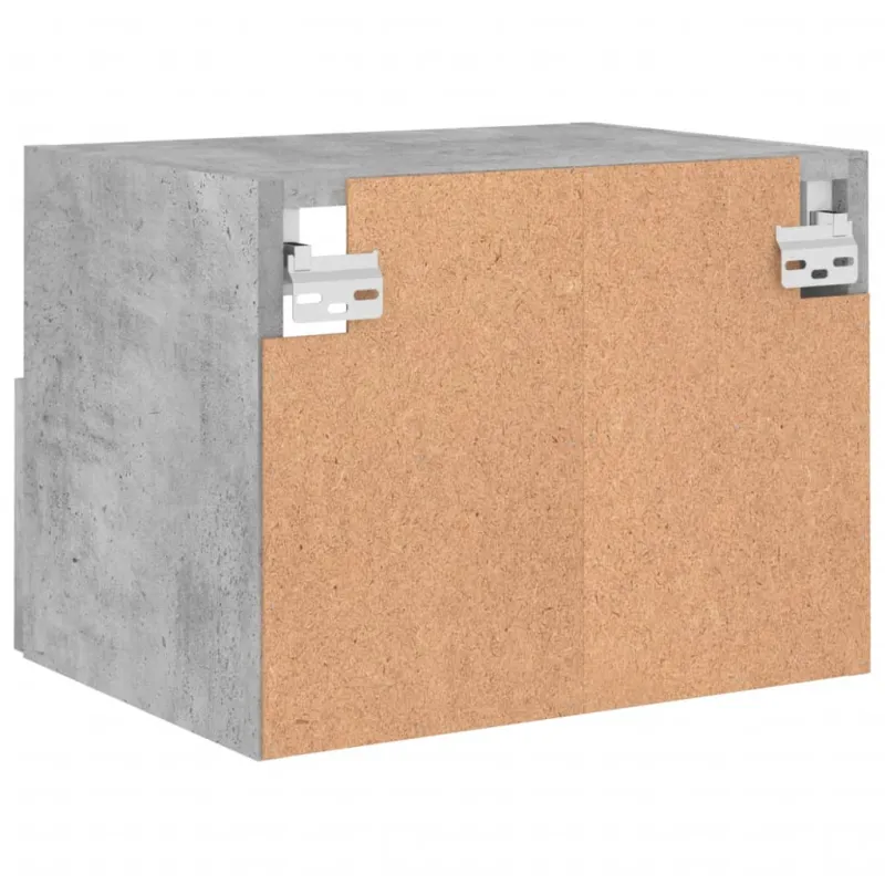 Sieninės TV spintelės, 2vnt., betono, 40x30x30cm, mediena