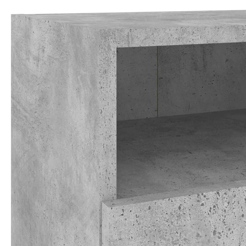 Sieninės TV spintelės, 2vnt., betono, 40x30x30cm, mediena