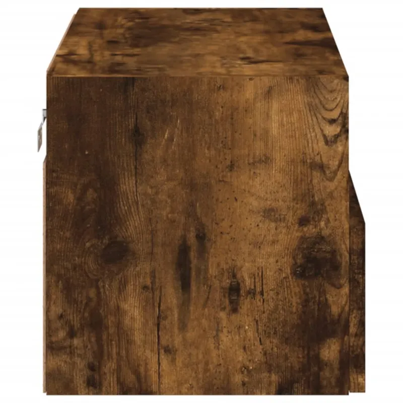Sieninė TV spintelė, dūminė ąžuolo, 60x30x30cm, mediena