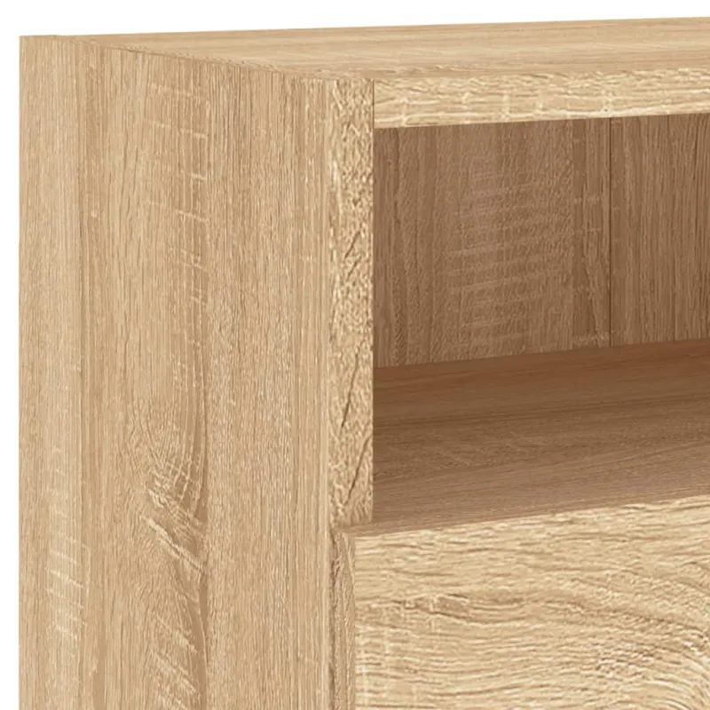 Sieninė TV spintelė, ąžuolo, 80x30x30cm, apdirbta mediena