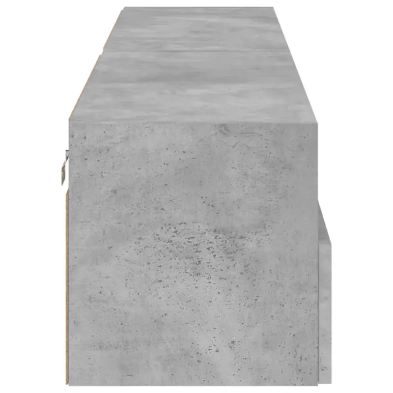 Sieninės TV spintelės, 2vnt., betono, 80x30x30cm, mediena