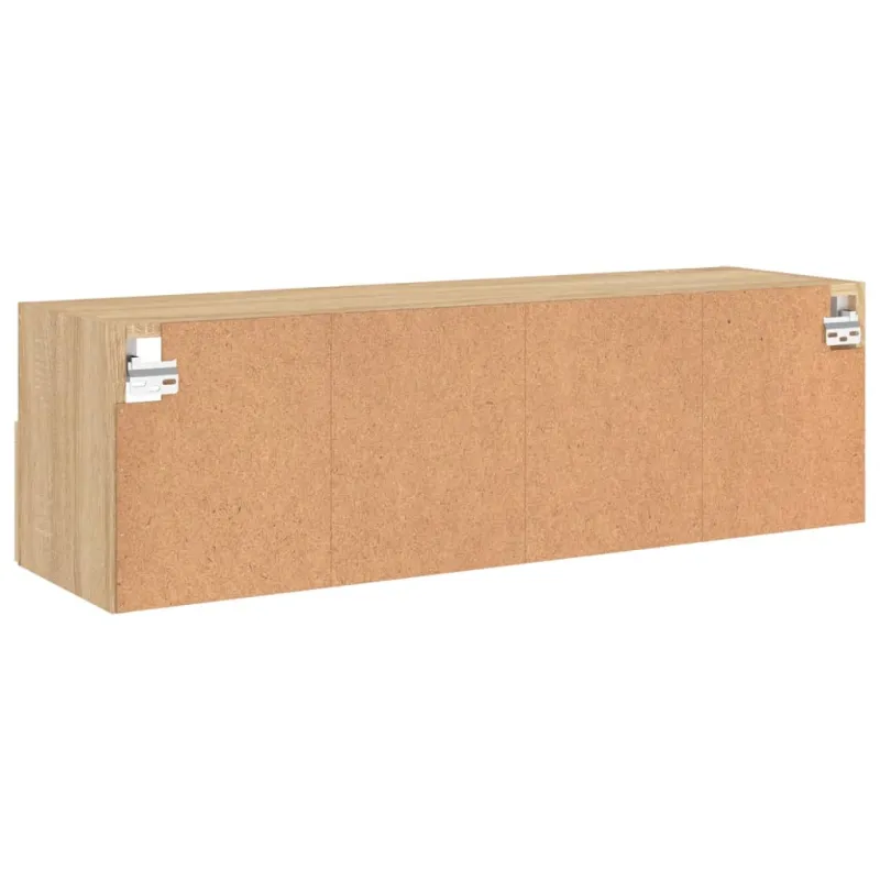 Sieninė TV spintelė, ąžuolo, 100x30x30cm, apdirbta mediena