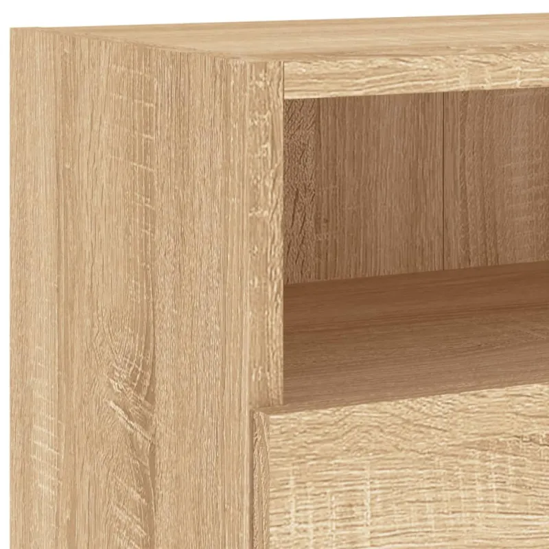 Sieninė TV spintelė, ąžuolo, 100x30x30cm, apdirbta mediena